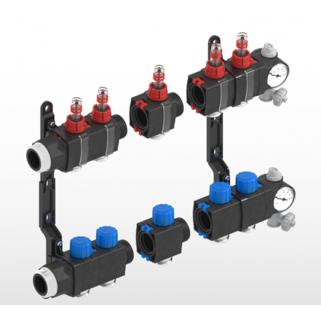 Tycroc TSL5 jakotukin lattialämmitys/jäähdytys 1 1/4´´-5X3/4´´ EURO